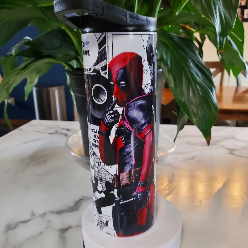 Deadpool Comic Strip 20oz Tumbler 🎉sale